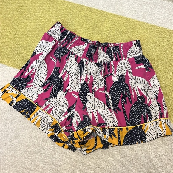 Anthro Flannel Pj Shorts - Picture 1 of 2